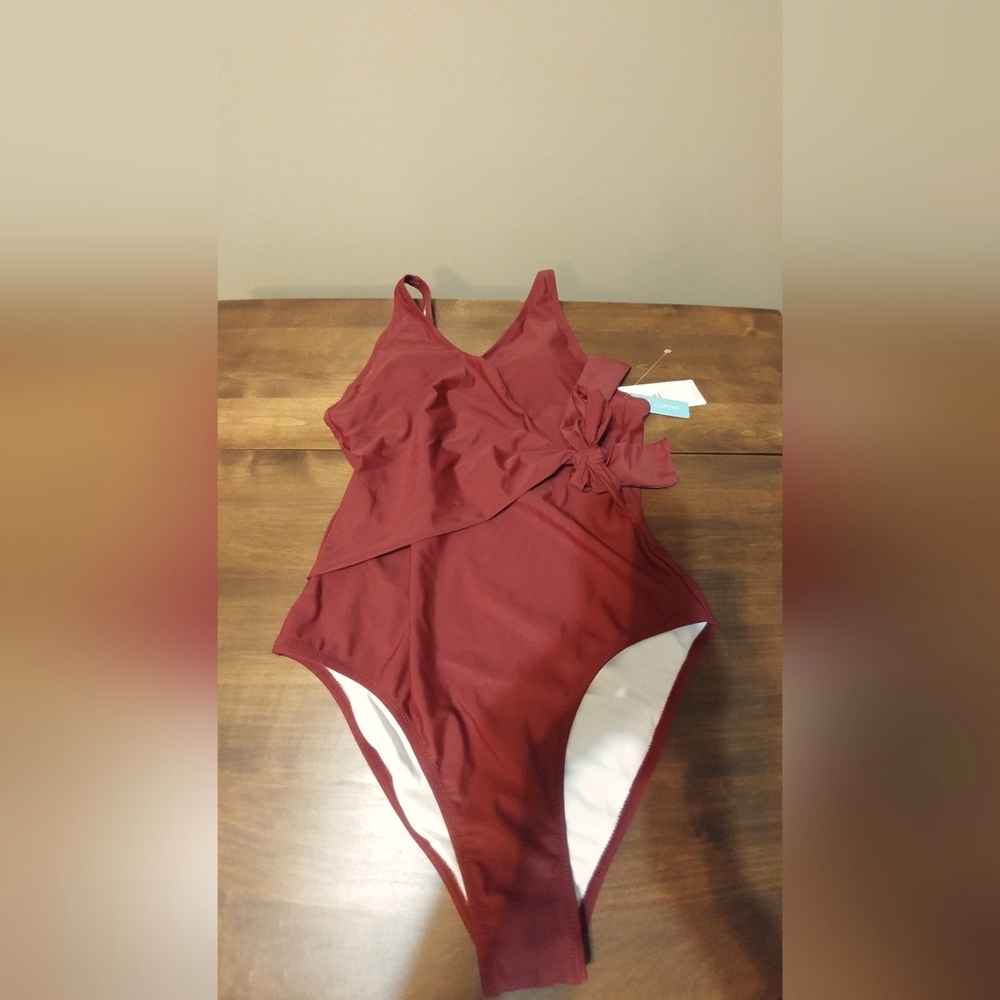 Wrap style wrap one piece bathing suit